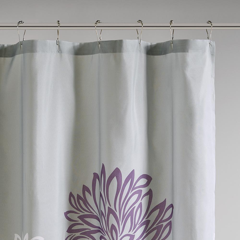 Printed Floral Shower Curtain. Picture 2