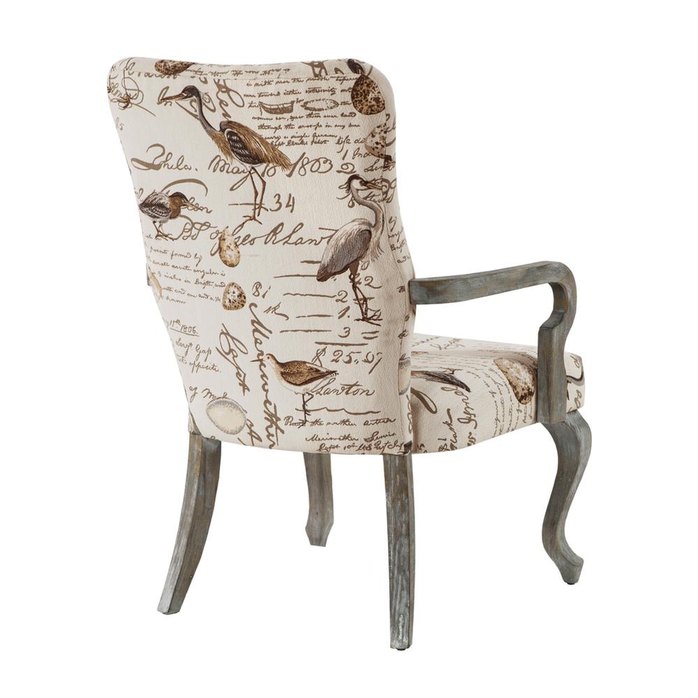 Bird Motif Queen Anne Accent Chair, Belen Kox. Picture 2