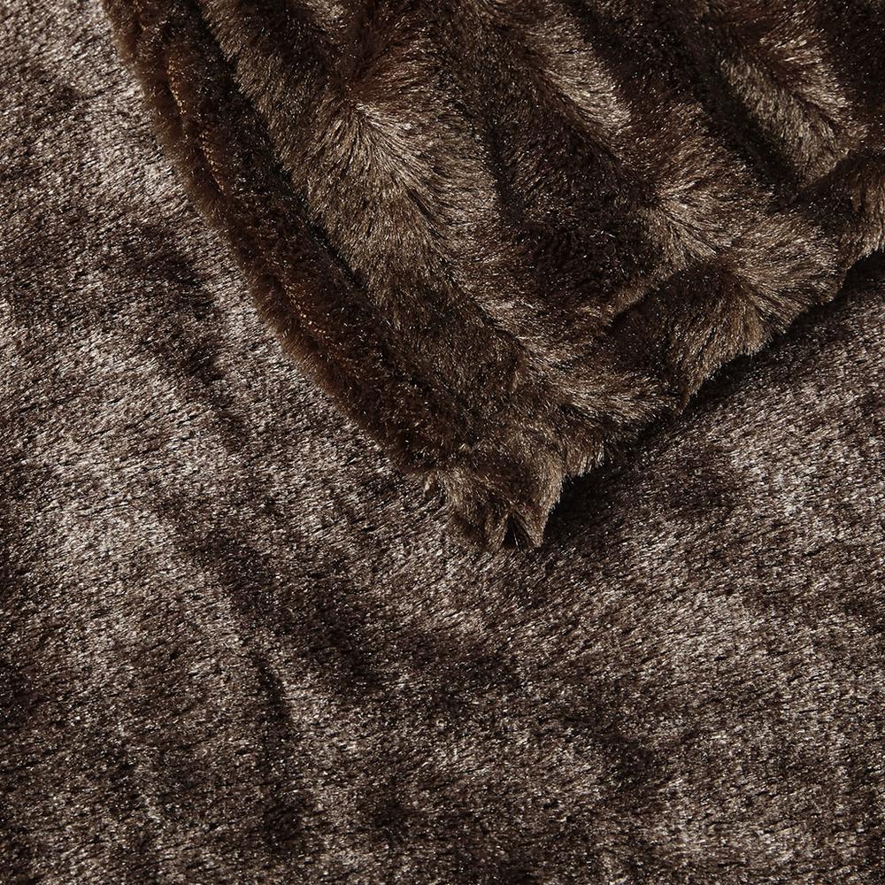 Faux Fur Heated Throw. Picture 1