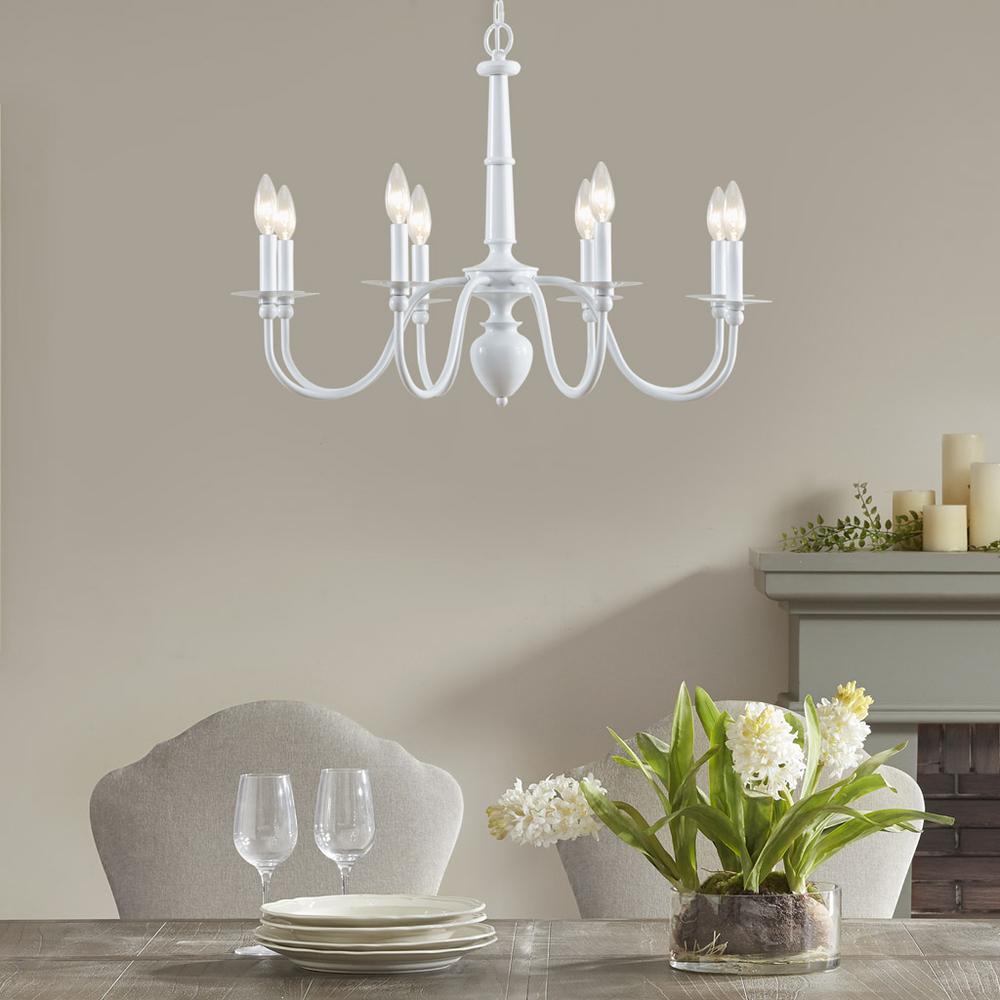 8-Light Traditional Metal Chandelier. Picture 5