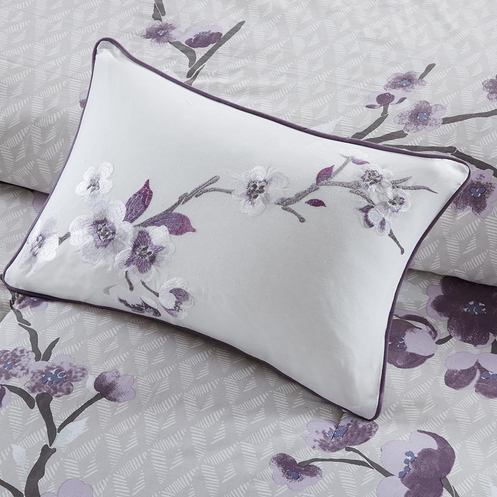 Purple Floral 8 Piece Comforter Set, Belen Kox. Picture 2