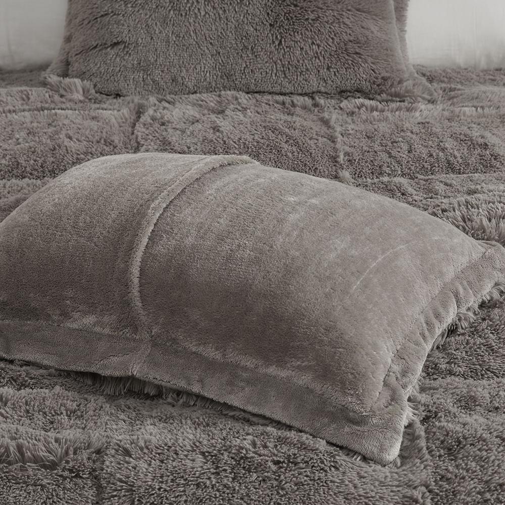 Cozy Comfort Long Fur 3-Piece Comforter Set, Belen Kox. Picture 1