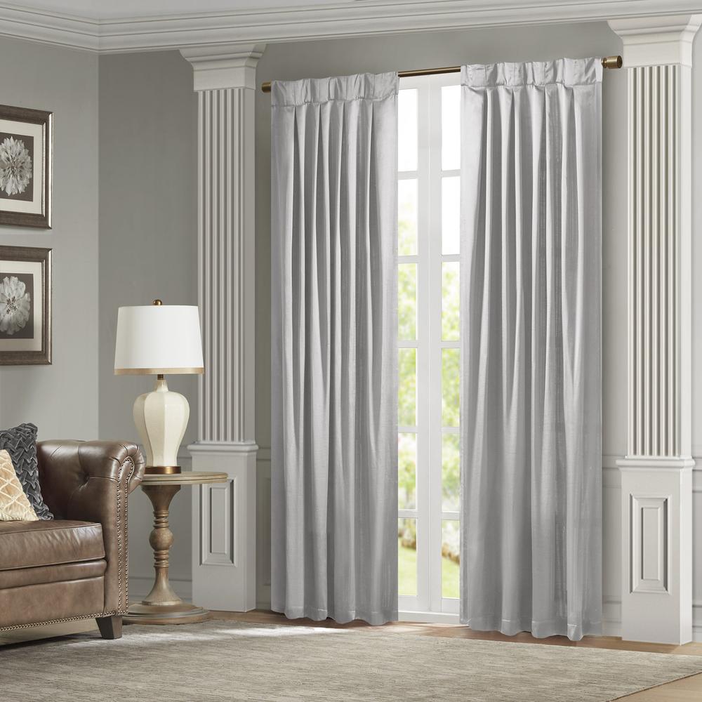 Pleat Curtain Panel with Tieback (Single). Picture 2