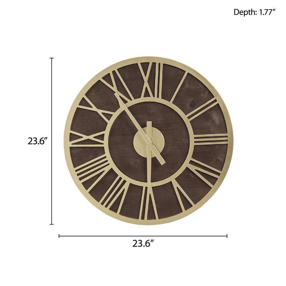 23.6" Wood Wall Clock. Picture 1