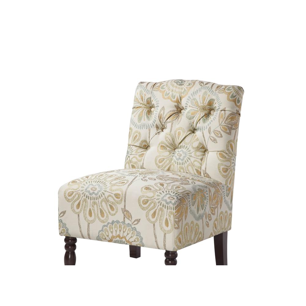 Lola Tufted Armless Chair,FPF18-0171. Picture 3