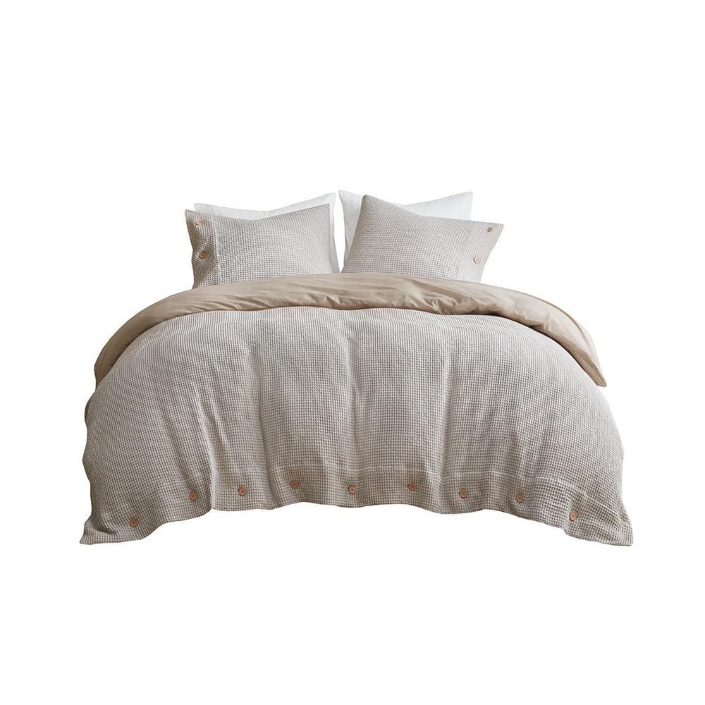 Bamboo Comforter Cover Set with Removable Insert in Taupe, Belen Kox. Picture 1