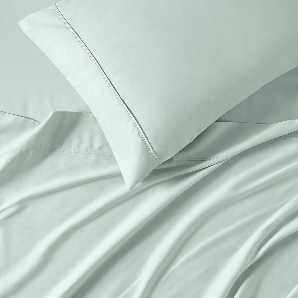 100% BCI Cotton 300TC Sheet Set W/ Z hem Cylinder Packaging (Twin). Picture 2