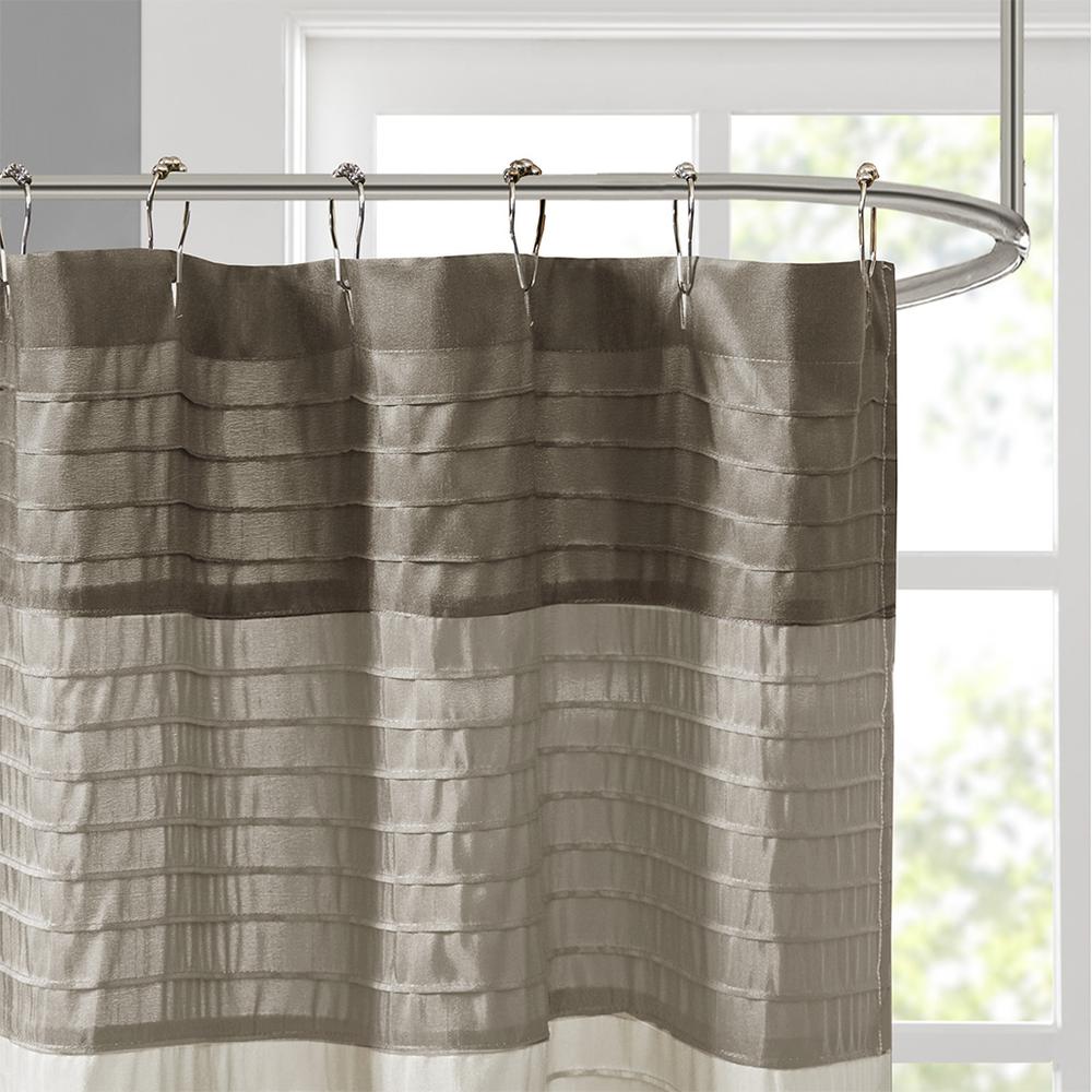 Faux Silk Shower Curtain. Picture 5