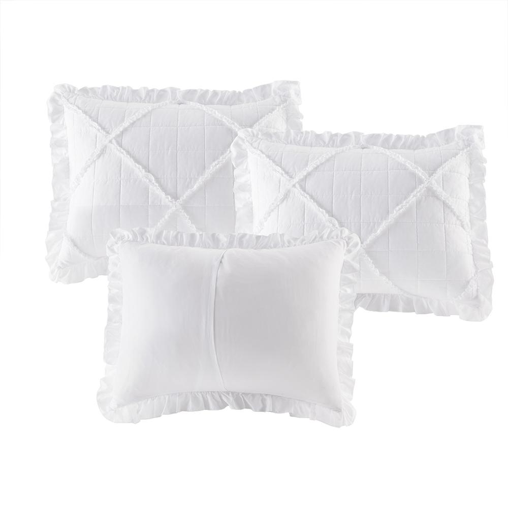 White Ruffle Detail Reversible 6 Piece Daybed Set, Belen Kox. Picture 2