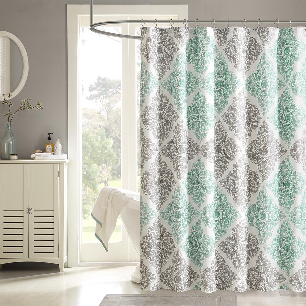 100% Polyester Microfiber Printed Shower Curtain,MP70-1465. Picture 1