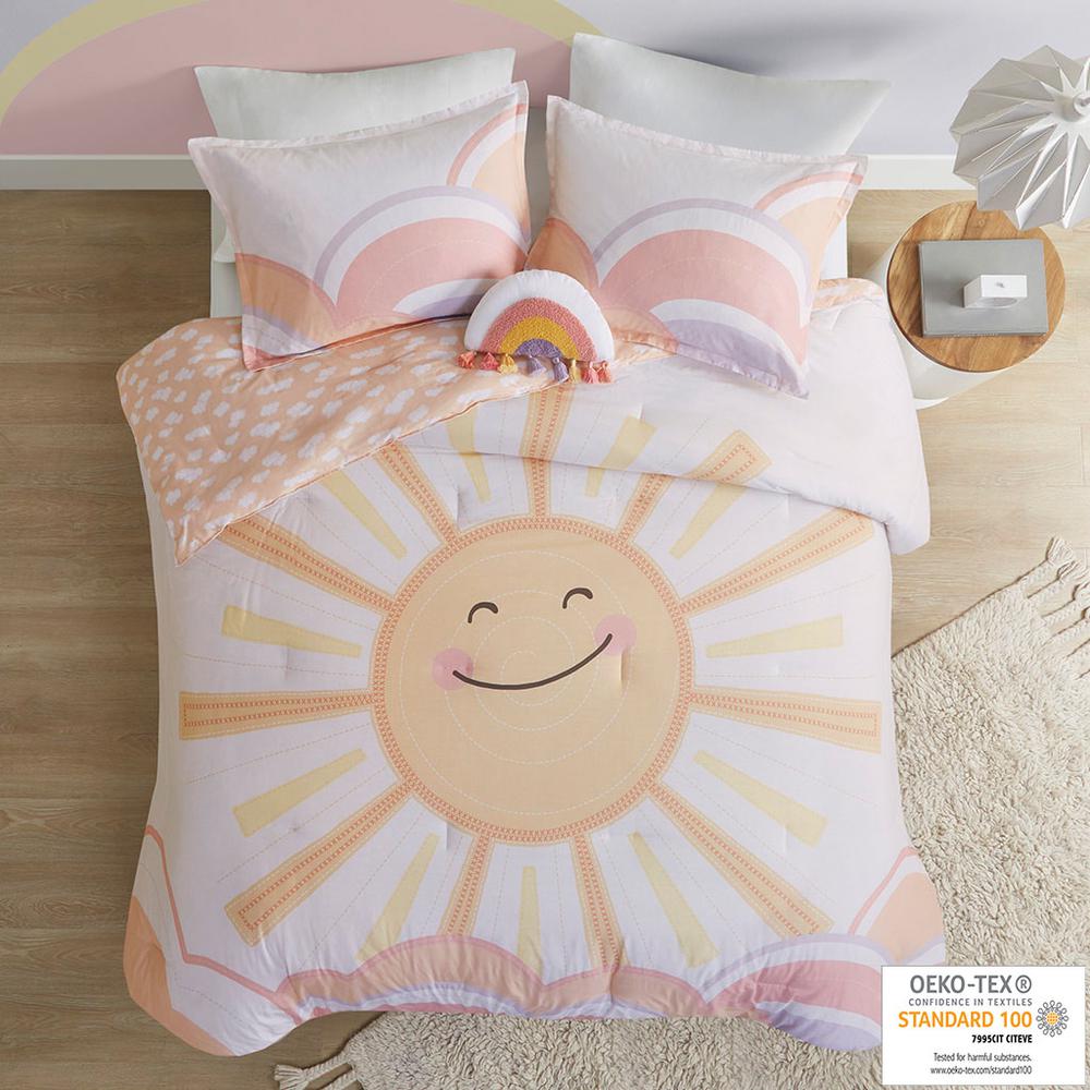 Sunshine Printed Reversible Comforter Set. Picture 4
