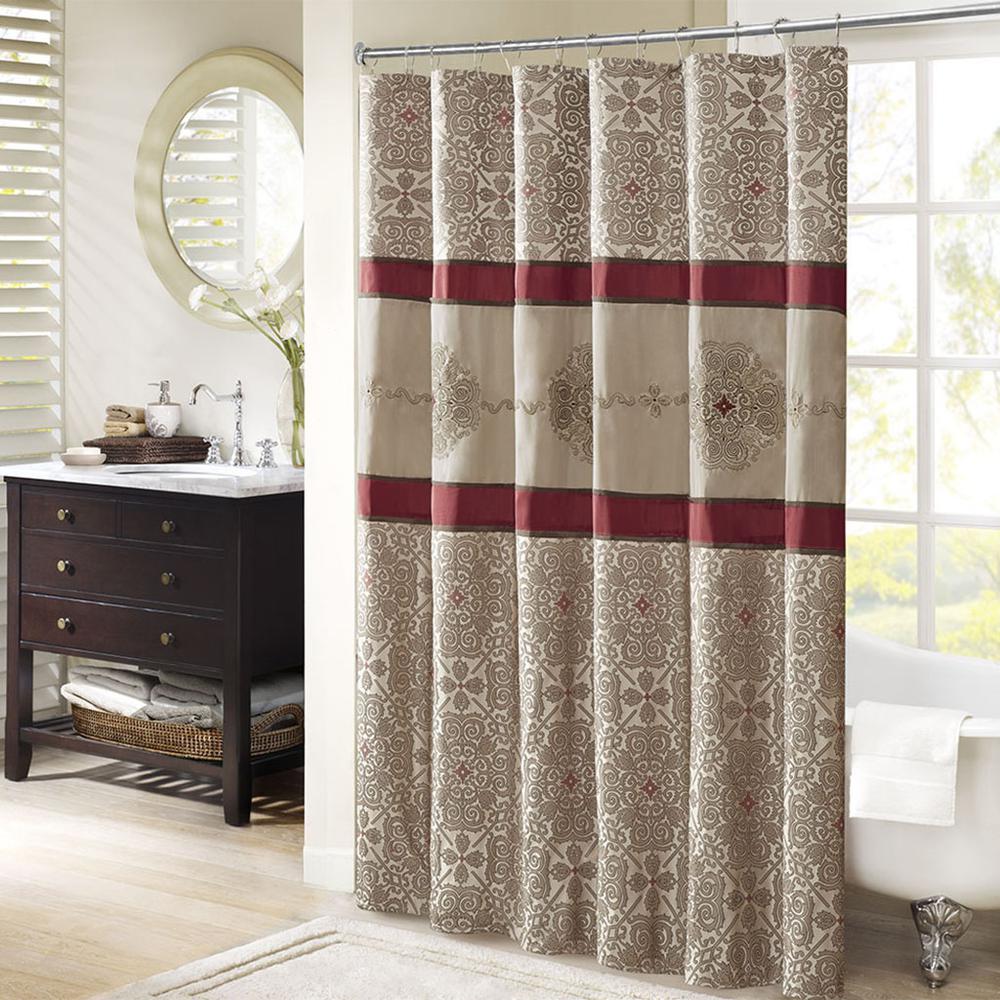Embroidered Shower Curtain. Picture 4