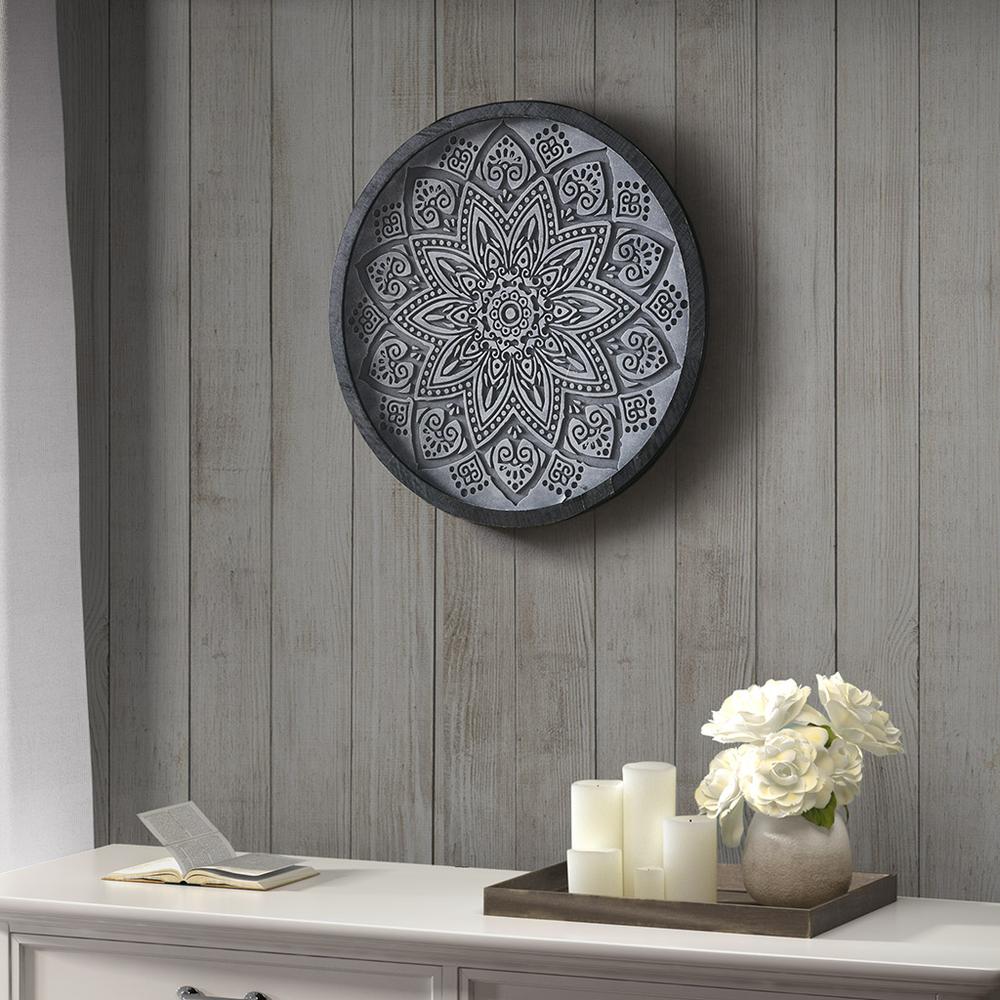 Grey Carved Wall Panel. Picture 7