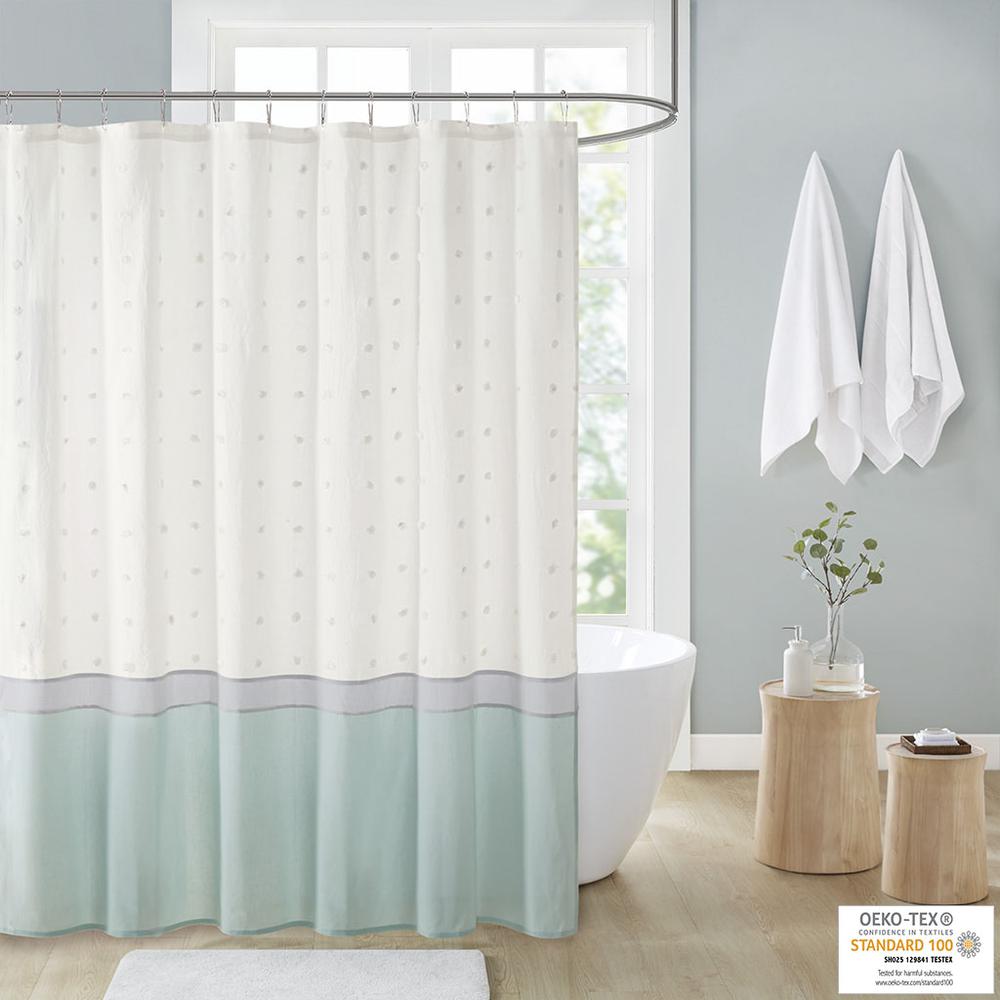 Cotton Jacquard Shower Curtain. Picture 5