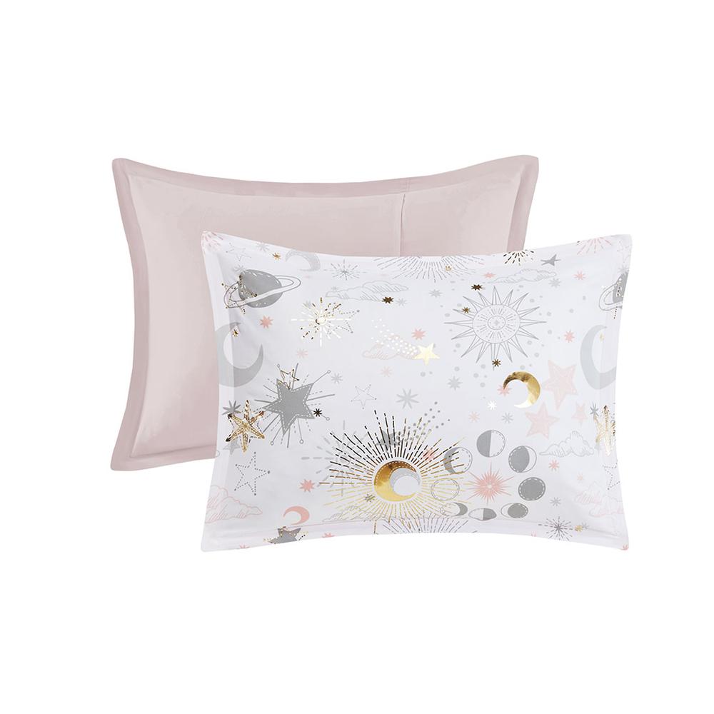 Starry Sky Metallic Comforter Set with Throw Pillow. Picture 2