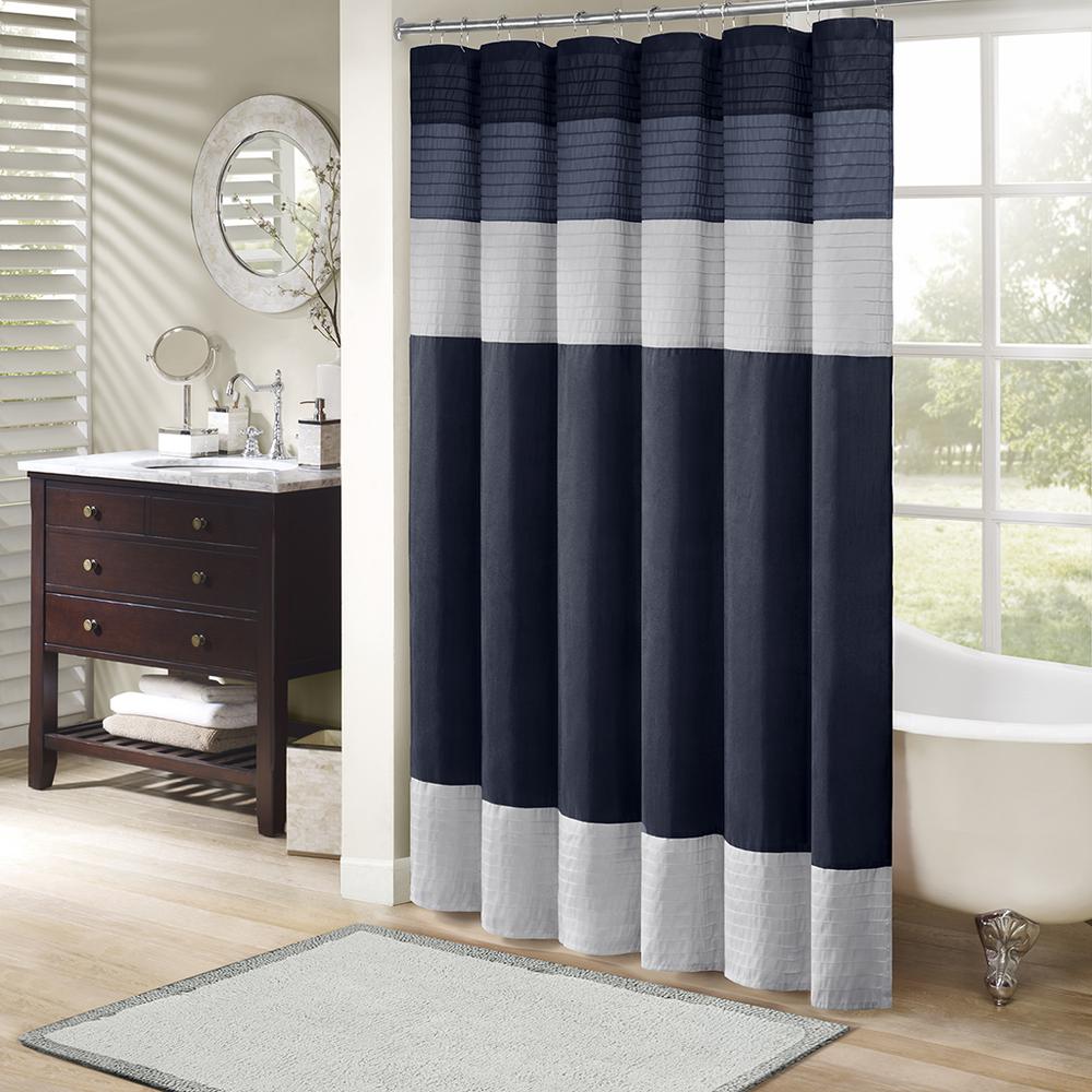Faux Silk Shower Curtain. Picture 4