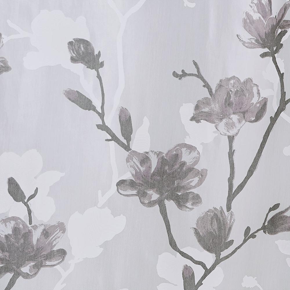 Floral Printed Burnout Shower Curtain. Picture 1