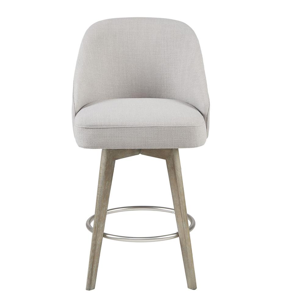 Counter Stool With Swivel Seat Grey. Picture 3