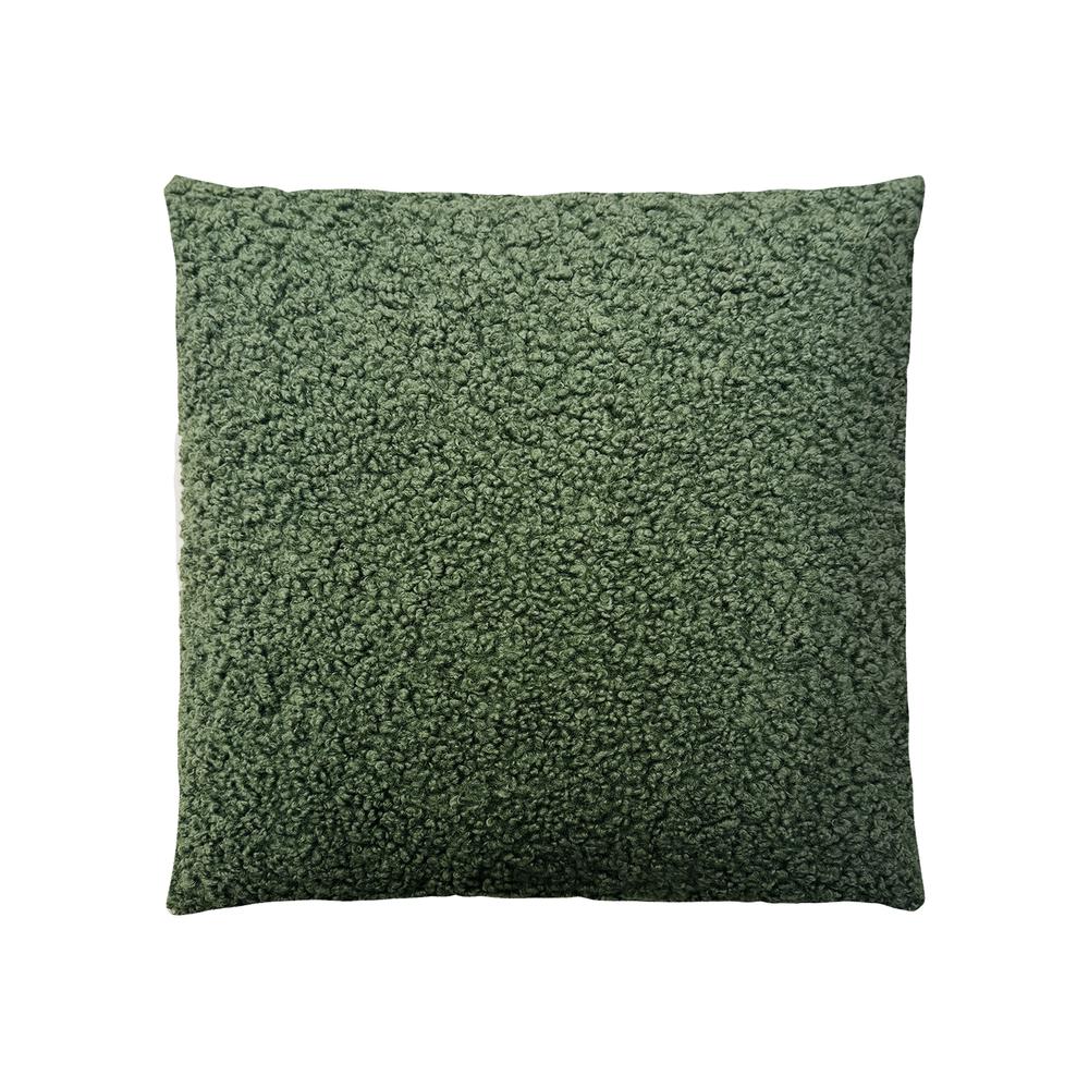 Solid Boucle Square Pillow. Picture 1