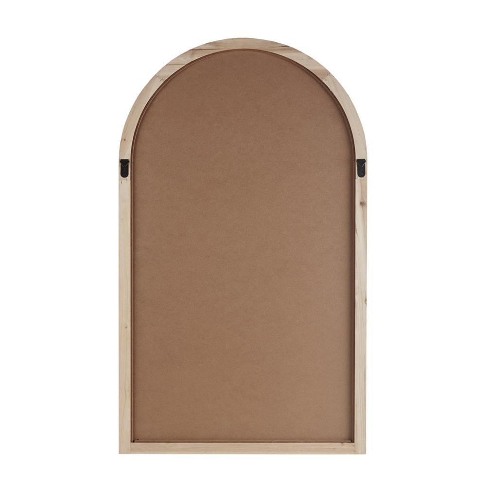 Arched Wood Wall Mirror. Picture 5