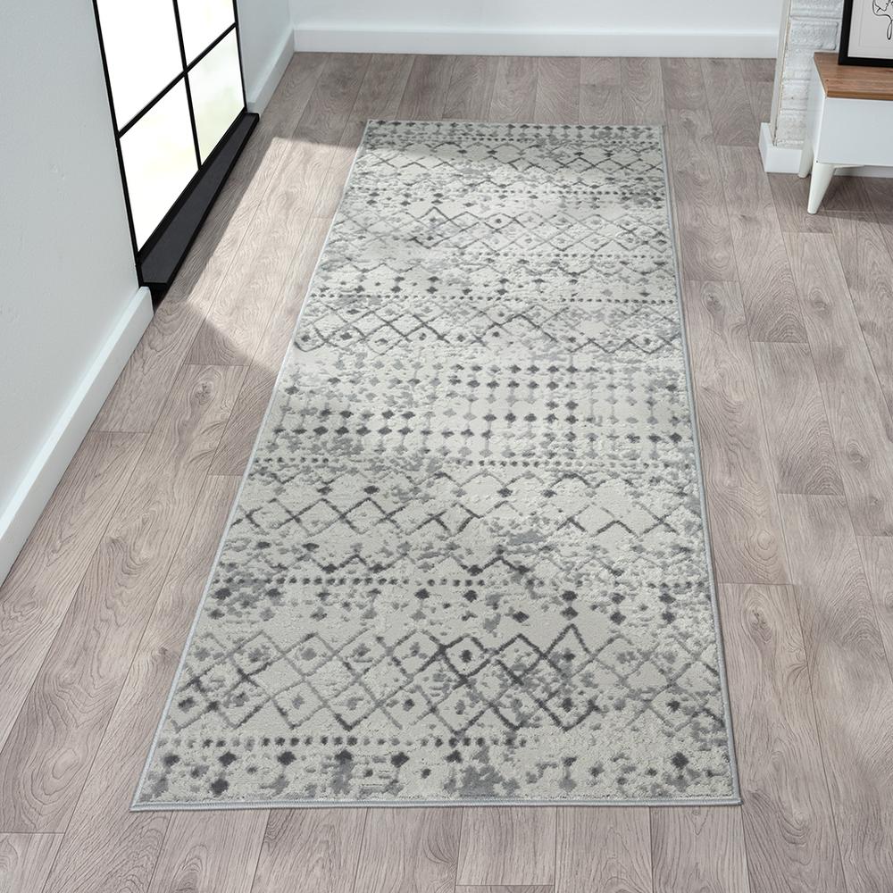 Moroccan Global Woven Area Rug. Picture 4
