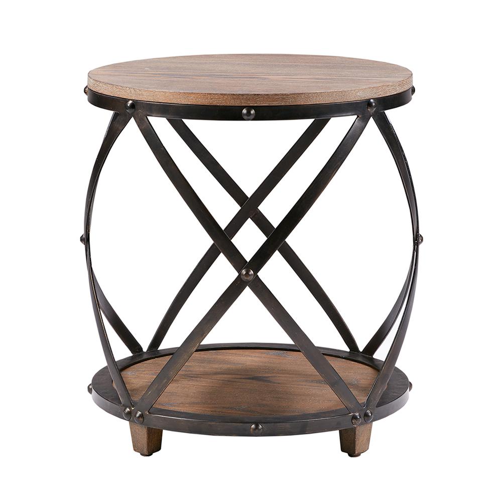 Bent Metal Accent Table. Picture 1