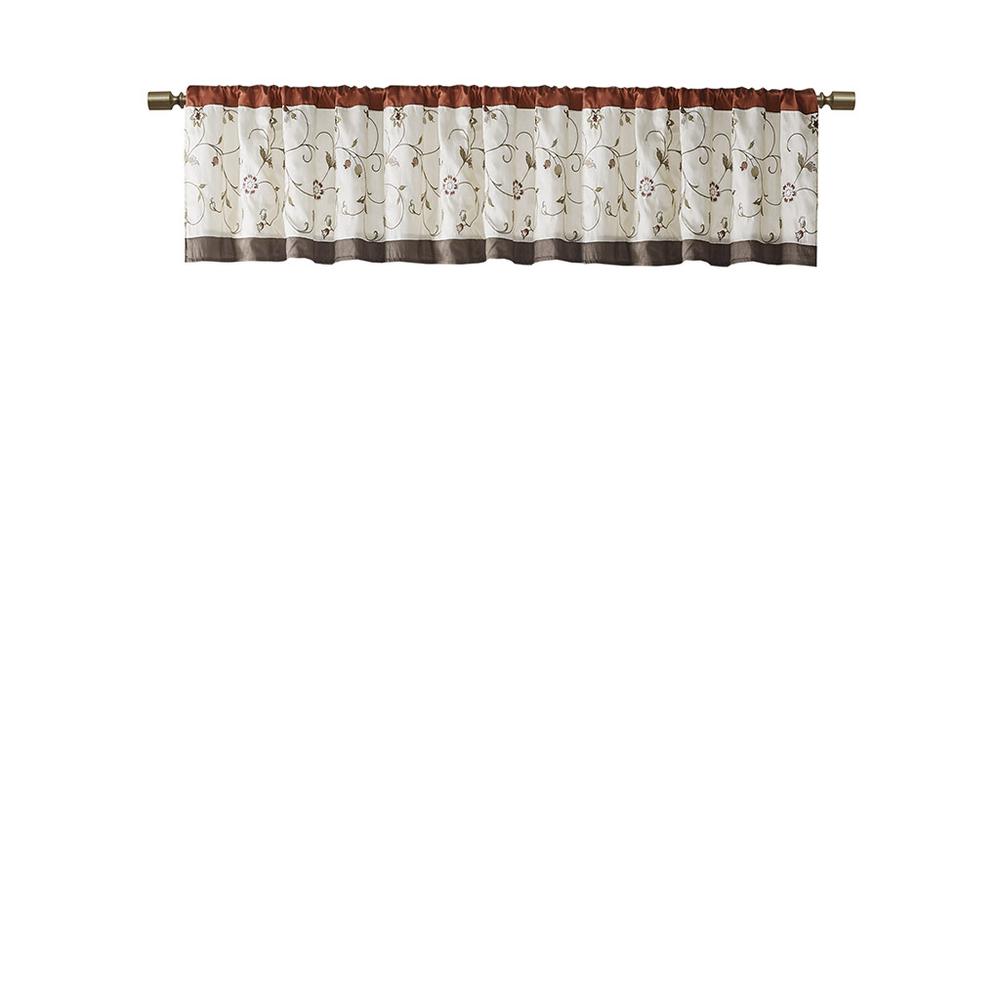 Embroidered Window Valance. Picture 1