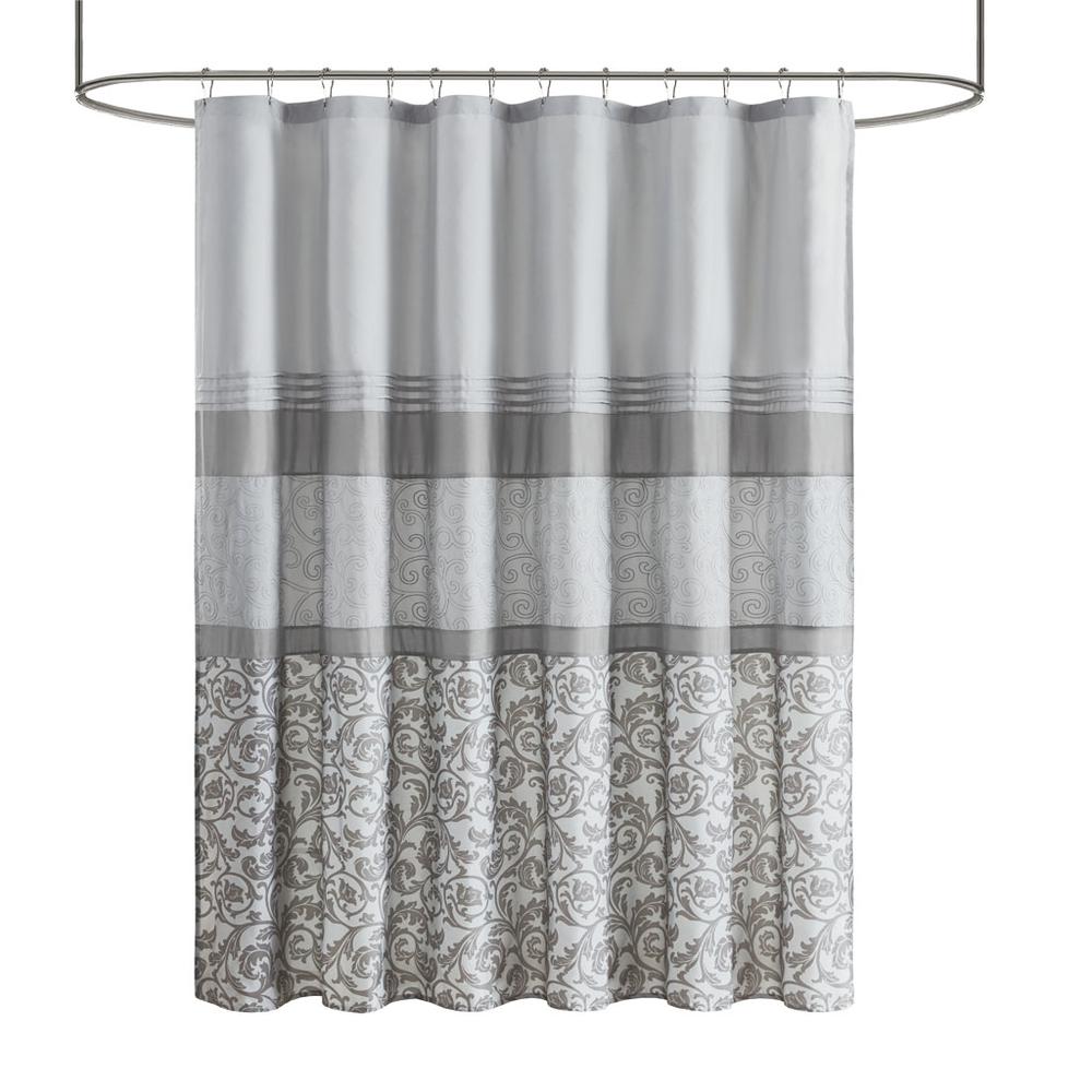 Ramsey Printed and Embroidered Shower Curtain, Belen Kox. Picture 1
