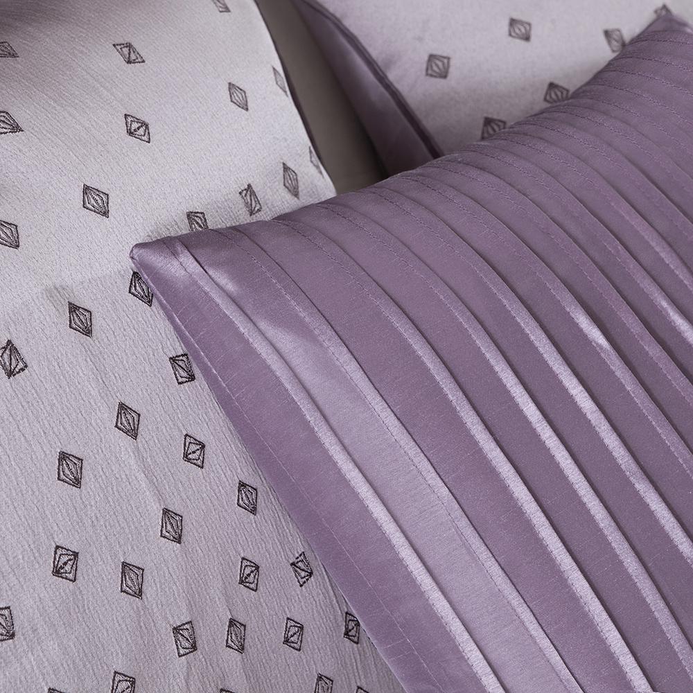 Biloxi Collection Jacquard Comforter Set - Purple, Belen Kox. Picture 3