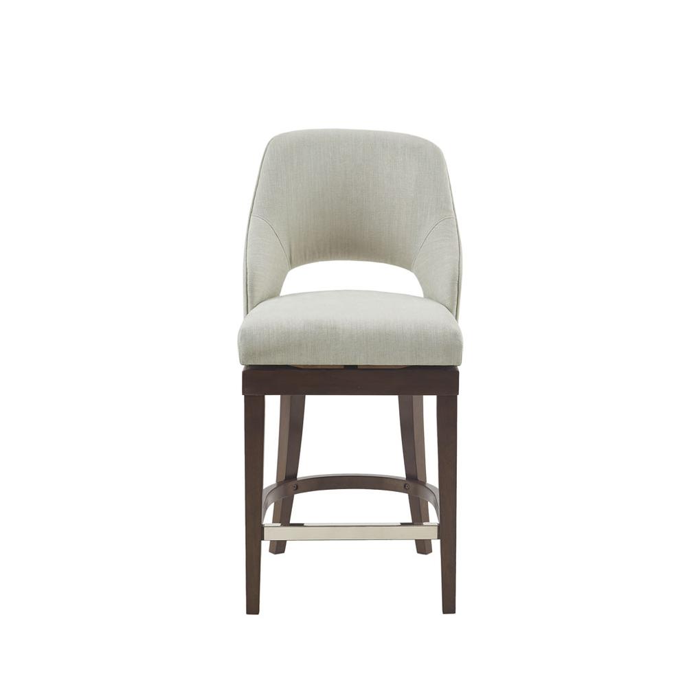Jillian Counter Stool with Swivel Seat, Cream. Picture 2
