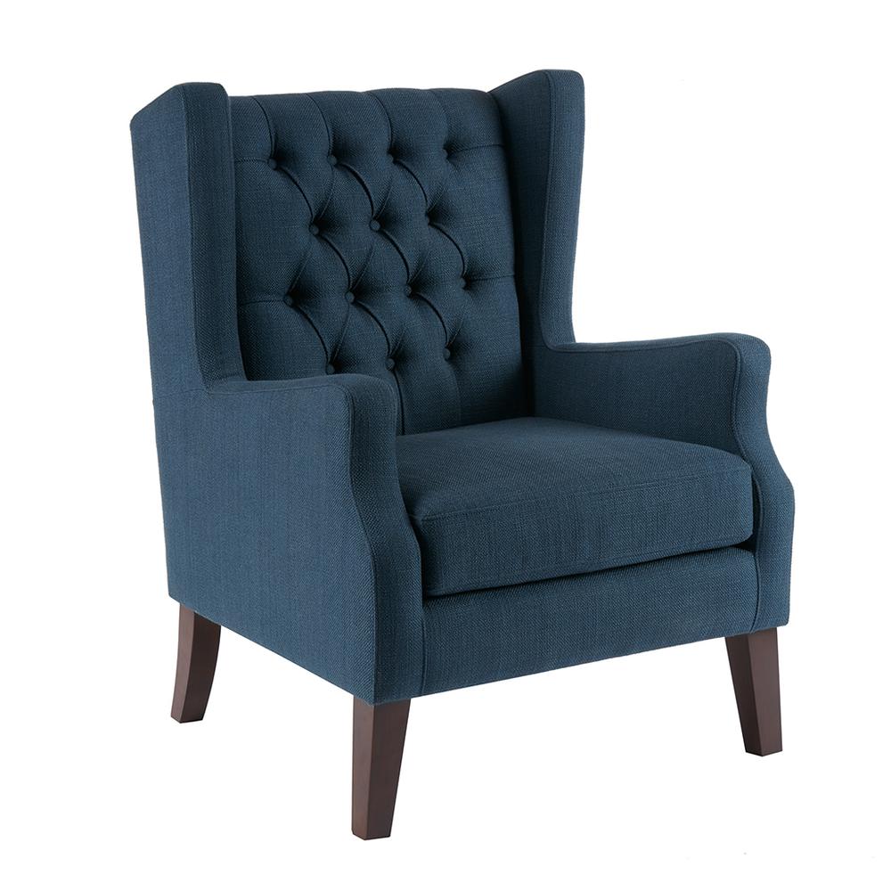 Button Tufted Wing Chair, Belen Kox. Picture 1