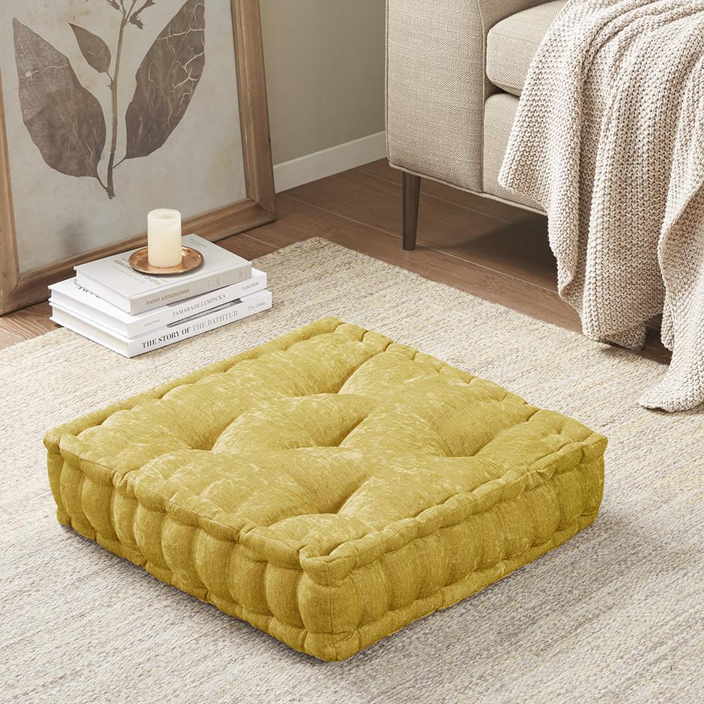 Poly Chenille Square Floor Pillow Cushion. Picture 4