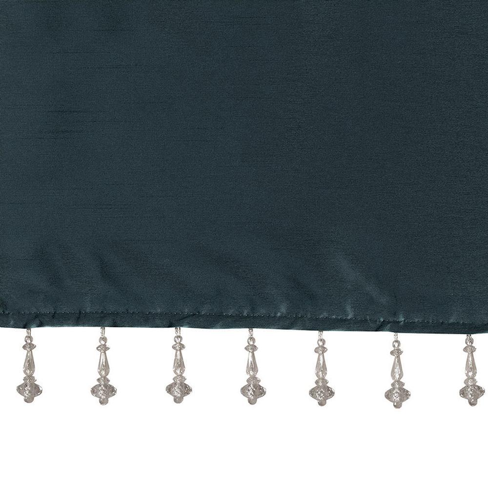 Lightweight Faux Silk Valance With Beads,MP41-4450. Picture 4