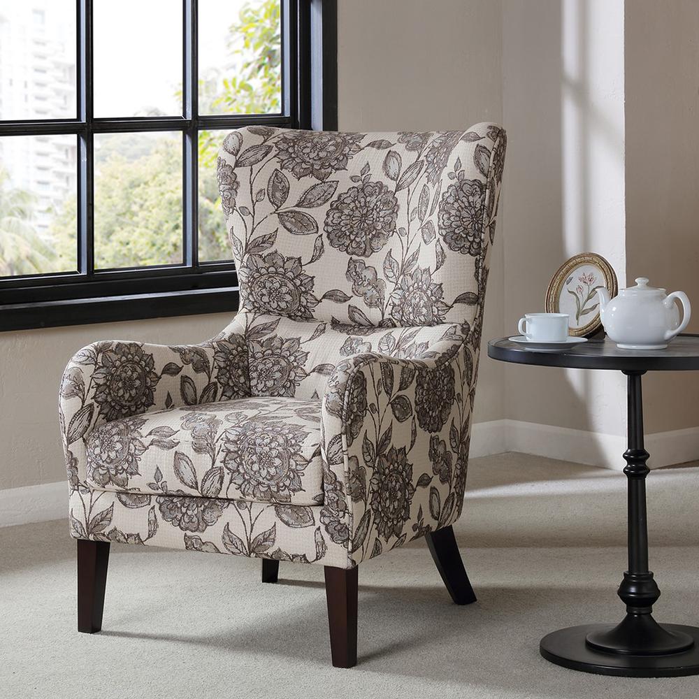 Arianna Swoop Wing Chair,FPF18-0428. Picture 1