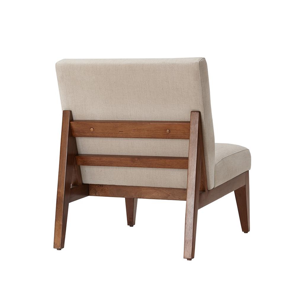 Kari Slant Back Wood Accent Chair. Picture 3