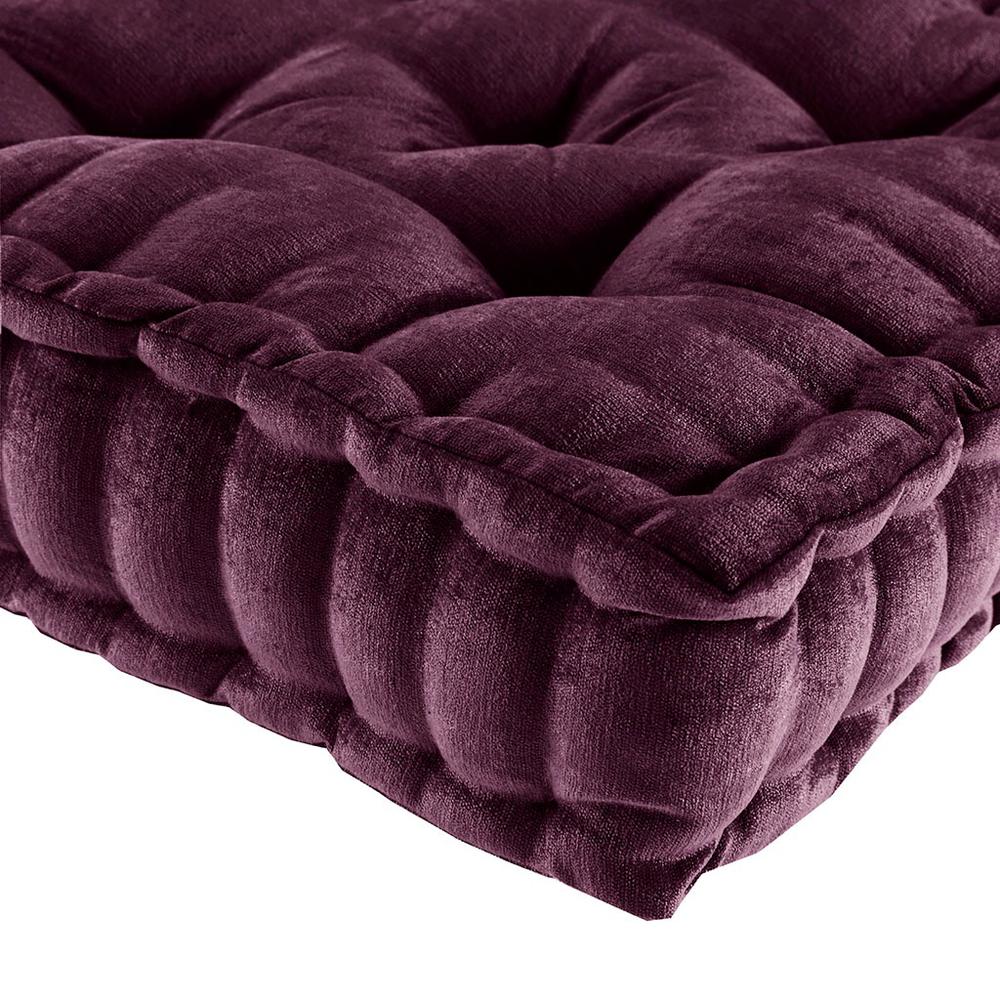 100% Polyester Chenille Square Floor Pillow Cushion. Picture 2