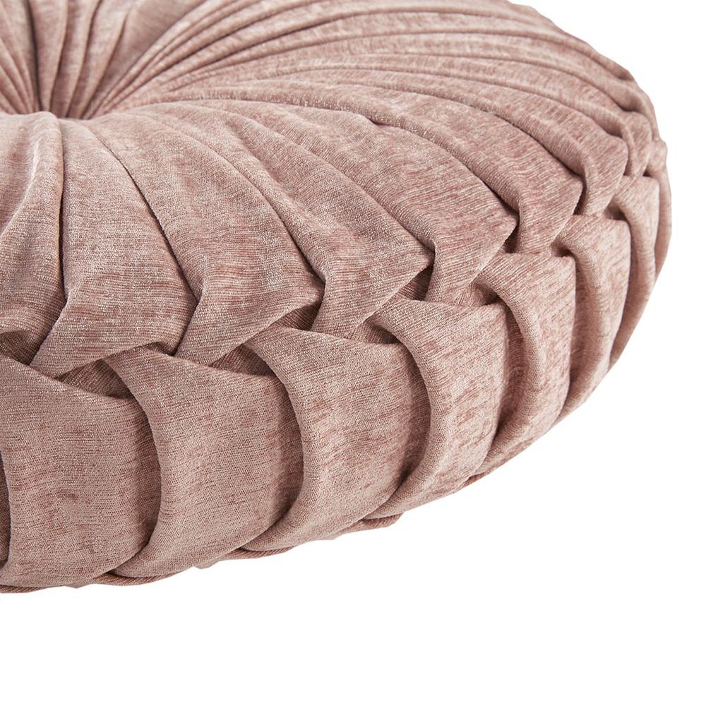 100% Polyester Chenille Round Floor Pillow Cushion, ID31-2035. Picture 2