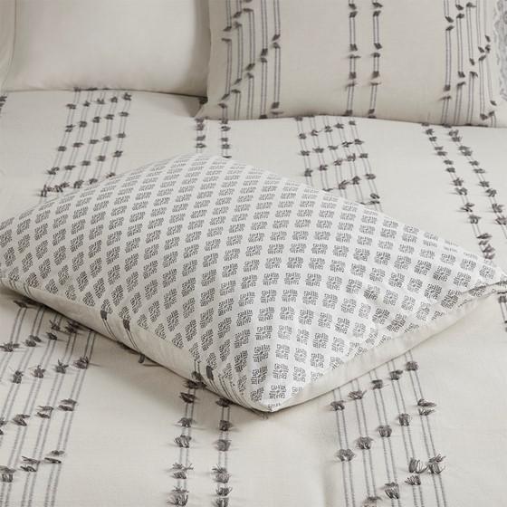 3 Piece Cotton Jacquard Comforter Set, Belen Kox. Picture 3