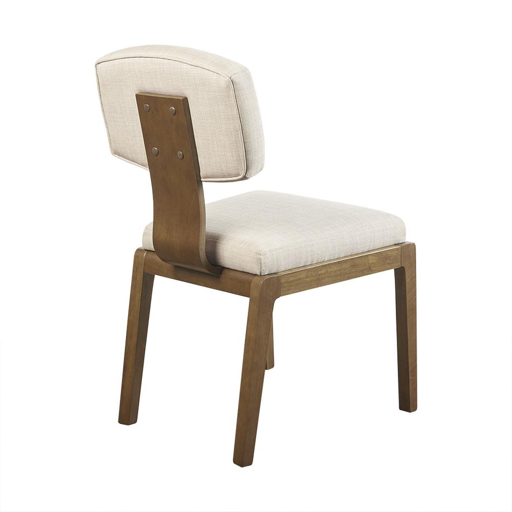 Armless Upholstered Dining Chair Set of 2, Tan, 20x23x34, Belen Kox. Picture 3