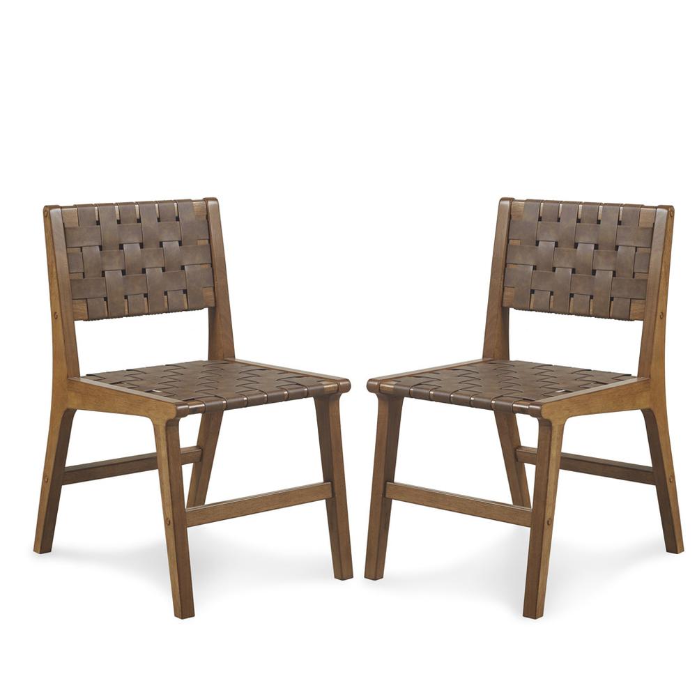 Woven Dining Chairs Set, Belen Kox. Picture 1
