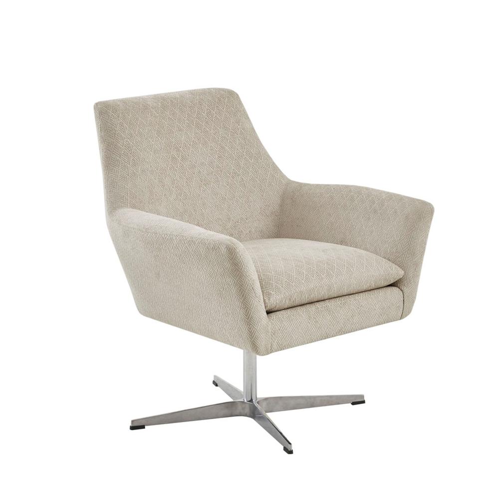 Dorian Swivel Chair, Cream. The main picture.