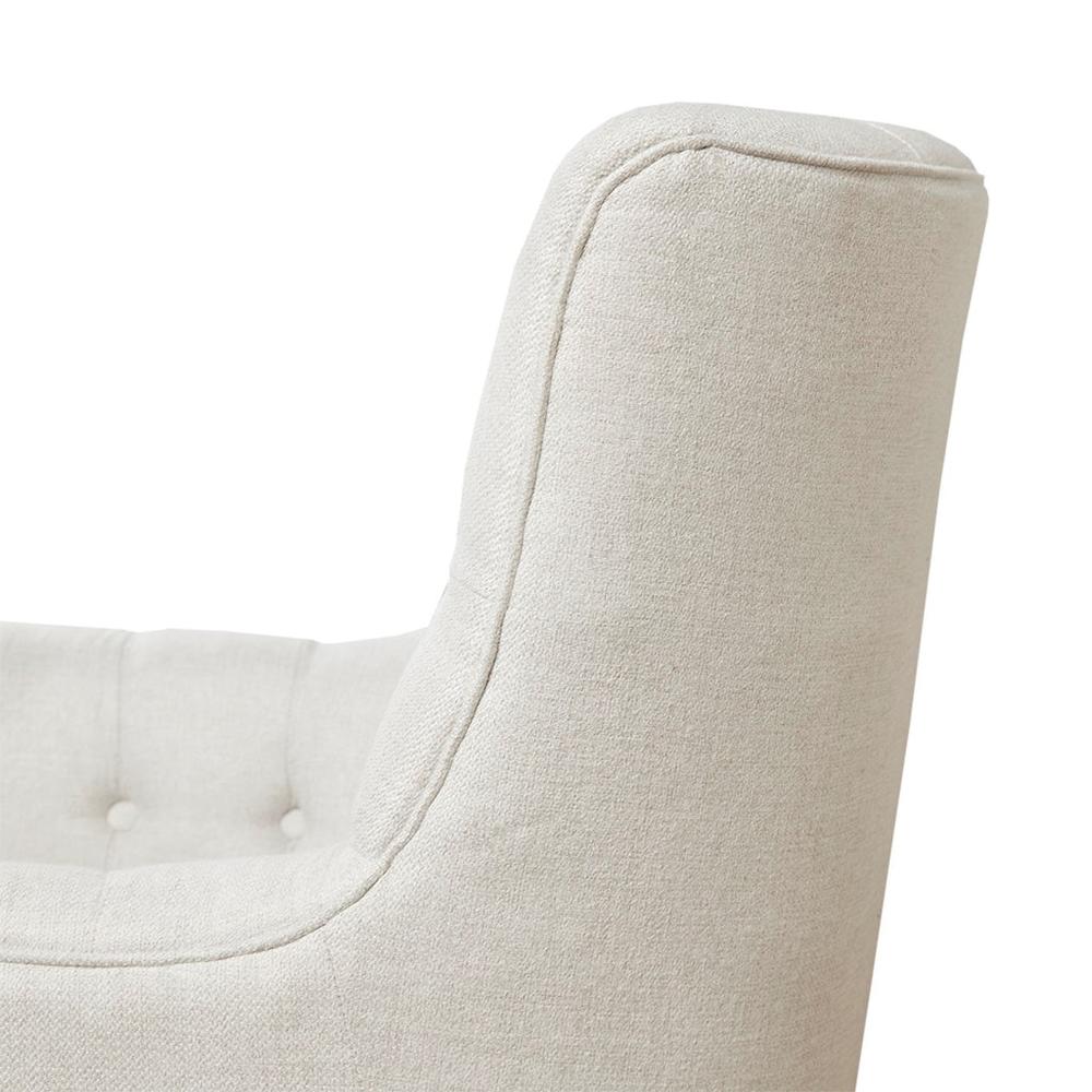 Mathis Swivel Glider Chair, Natural. Picture 4