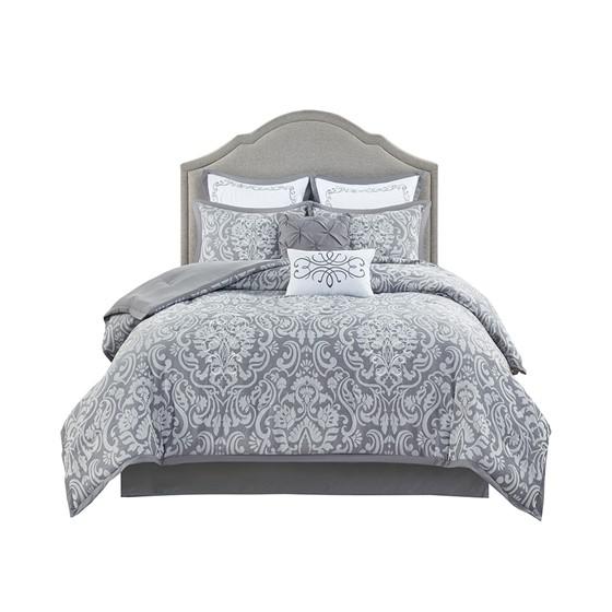 100% Polyester 8 Piece Comforter Set, Cal King. Picture 2