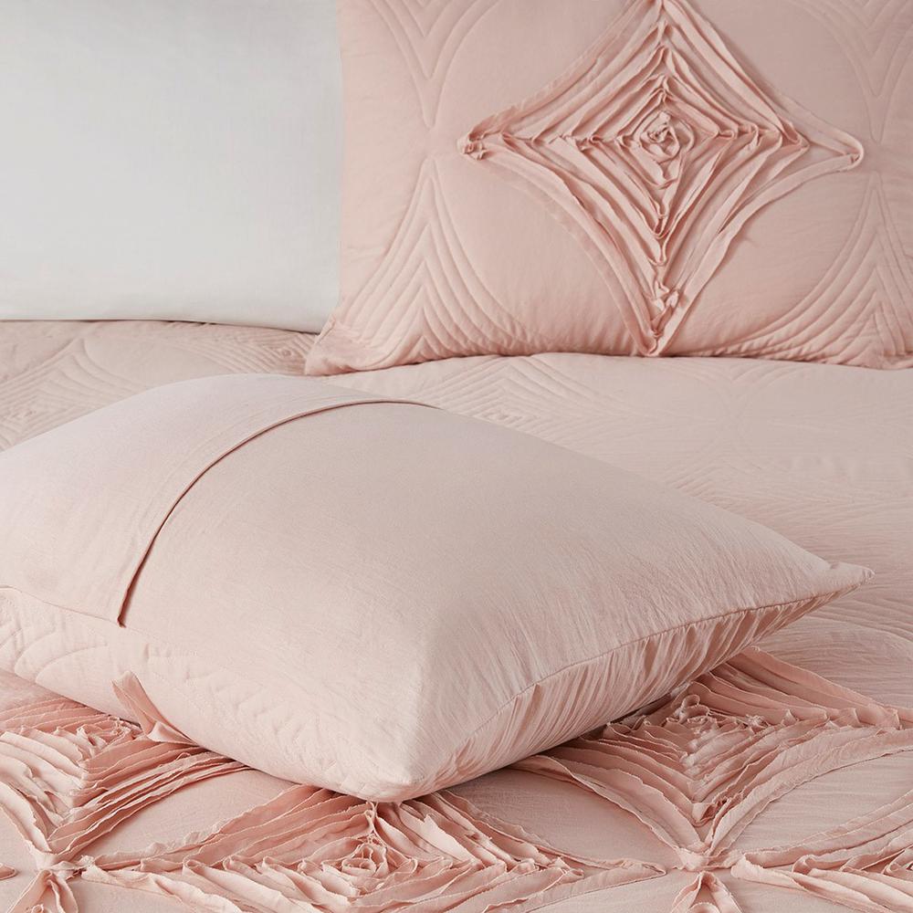 100% Polyester Comforter Set in Blush. Picture 5