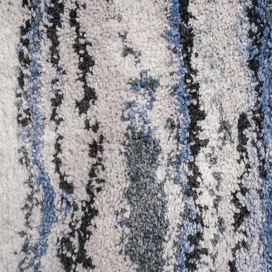 Watercolor Abstract Stripe Woven Area Rug, Belen Kox. Picture 2