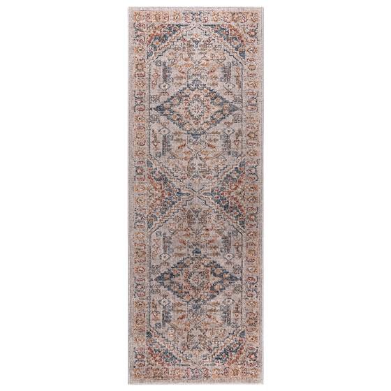 PES and Shrink PES Vintage Medallion Woven Area Rug - 3x8' RUNNER. The main picture.