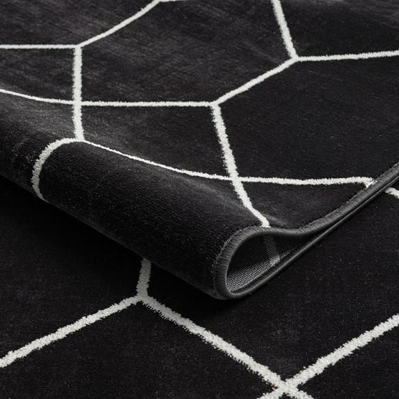 100% Polyester Trellis Geometric Woven Area Rug - 8x10'. Picture 2