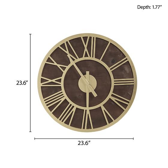 Wall Clock Brown/Gold MP95D-0304. Picture 6