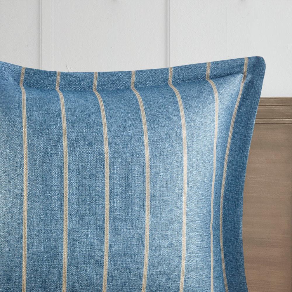 100% Polyester 8pcs Jacquard Comforter Set - Queen Blue. Picture 3