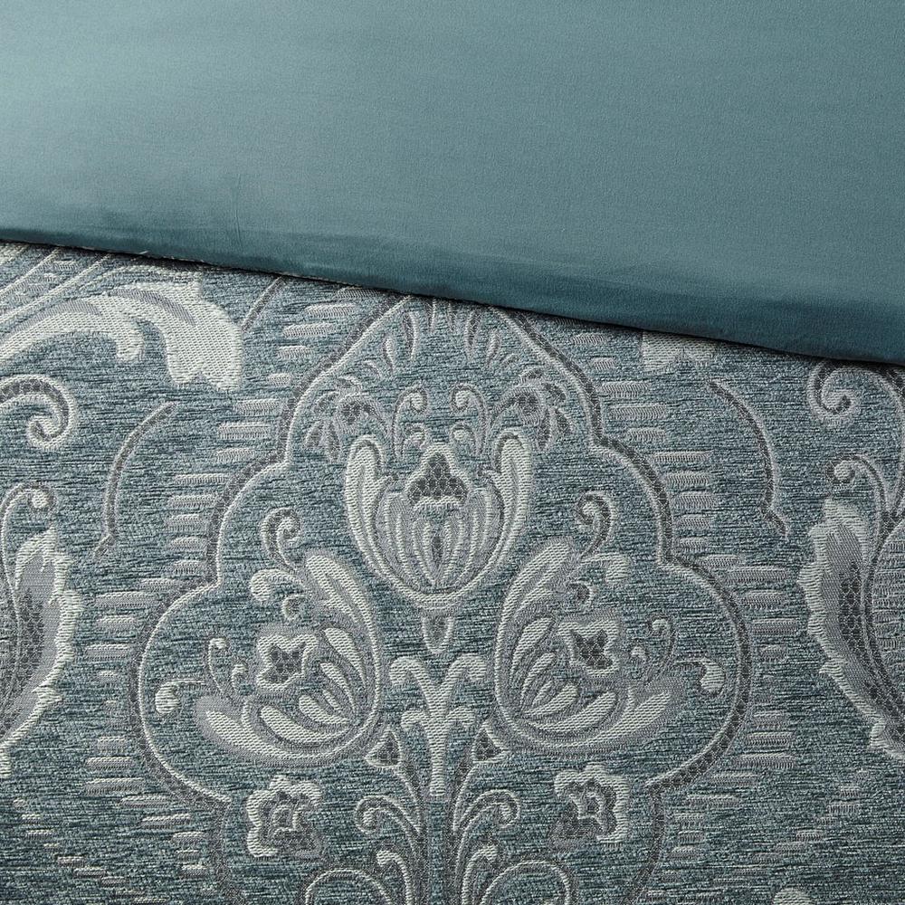 100% Polyester 9 pcs Jacquard Comforter Set - King. Picture 2